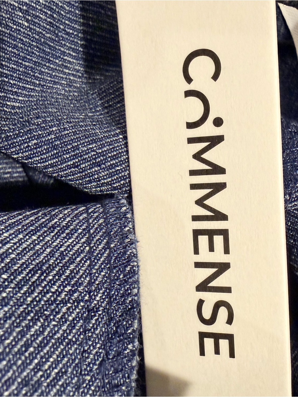 Commense Navy Trousers with Gold Button Accent - Picture 11 of 12